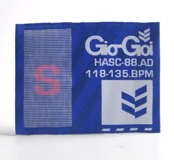 Straight Cut End Fold Black Woven Fabric Labels Neck Main Label Sew On Iron On