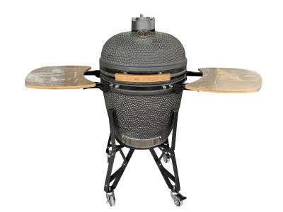 Outdoor 20 Inch Kamado Grill Charcoal Matte Black Color 50cm Kitchenware