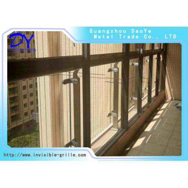 гриль безопасности балкона террасы провода нержавеющей стали 304 7x7