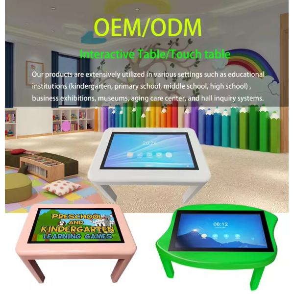 Android Operating System 32inch Touch Screen Table for Kids Interactive Games in Black