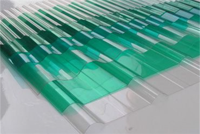 PVC 6000-12000mm опционный ясный гофрировал плитки листа смолы волокна прозрачные настилая крышу