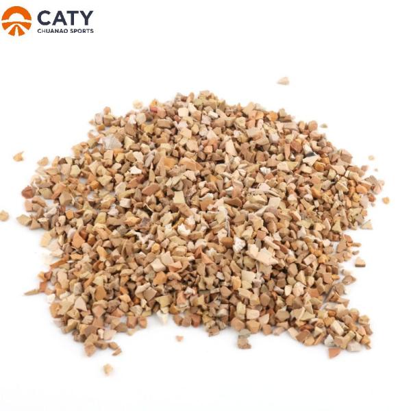 Granulés SBR recyclés beige 0,5-5mm pour gazon artificiel