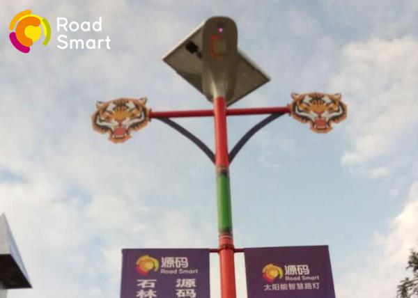 Outdoor Solar Street Light With Inbuilt Battery , Commercial Solar Lighting For Parking Lots