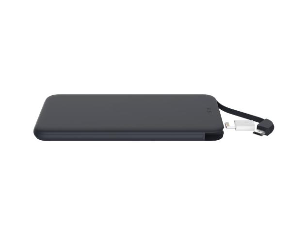 Super Flat Ultra Slim Mini 5000mah Power Bank Charger ABS + PCBA Material