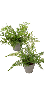 Spinulosa Fern Plants Bushes Fake Shrubs Greenery Plants Faux Fern Snakewood Outdoors UV Resistant Garden Plants