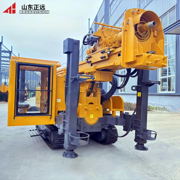 Perforadora de pozos de agua sobre orugas SL330S, sistema hidráulico, 330 m de profundidad