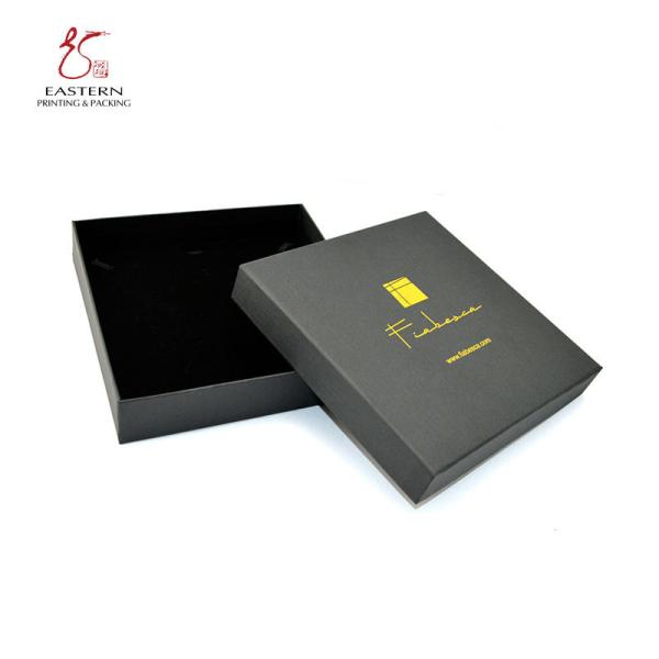 O ouro Logo Printing CMYK colore as caixas de presente de papel da joia para o anel
