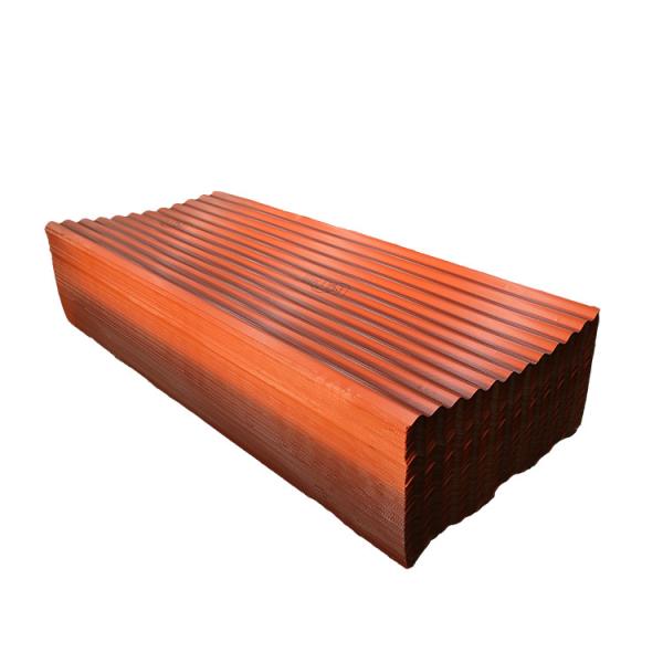 Chapa de cobertura GI vermelha Chapa de cobertura PPGI por imersão a quente Z30 cobertura de metal galvanizado cor Ral