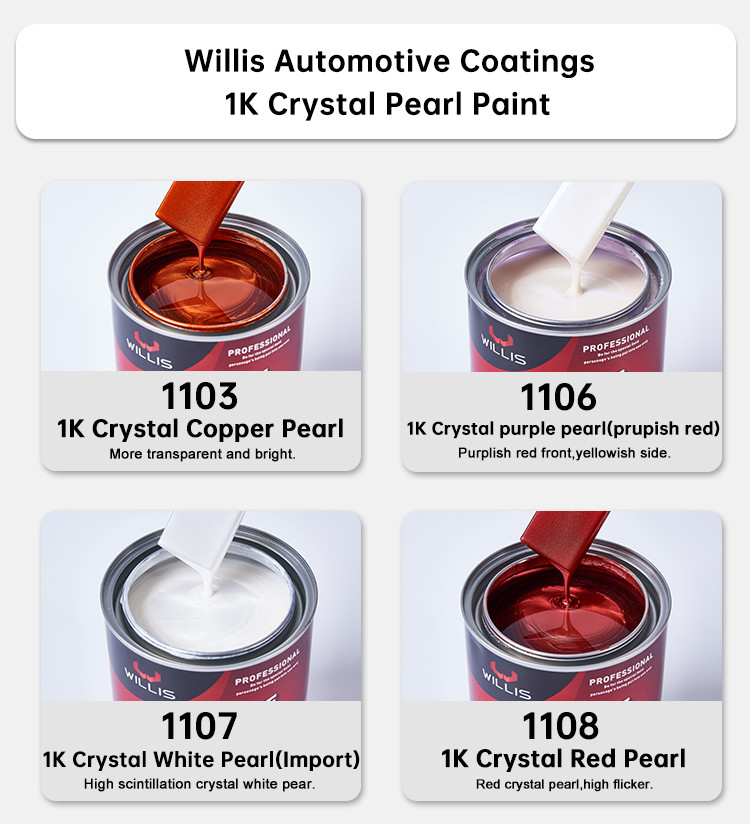 Производственное предложение Акриловый лак 1K Basecoat Pearl Car Paint 1K Copper Pearl OEM Доступно Авторефинировка Спрей Автомашина