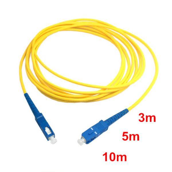 Cabo de remendo ótico da palavra simples 3.0mm do modo do SC UPC/APC único
