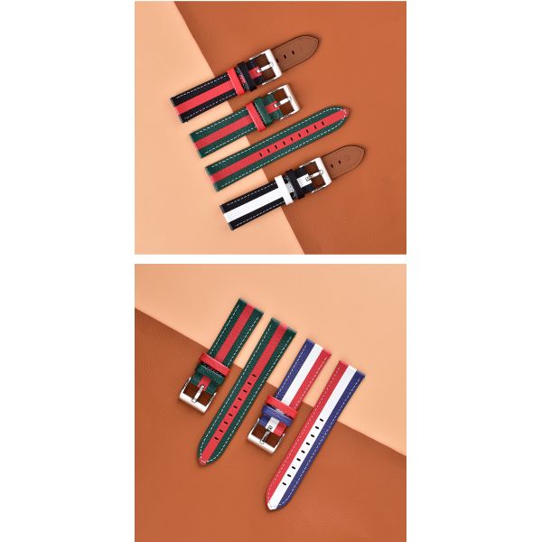 Liberal-style Engraved And Lacquered Watch Strap · 18/20/22mm