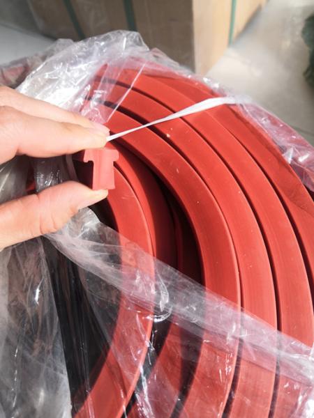 Resistência à tração da listra 9mpa do silicone das arruelas de borracha de silicone da cor vermelha