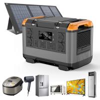 Estação eléctrica de emergência ao ar livre de 2400w com bateria LiFePO4 e tempo de carregamento rápido