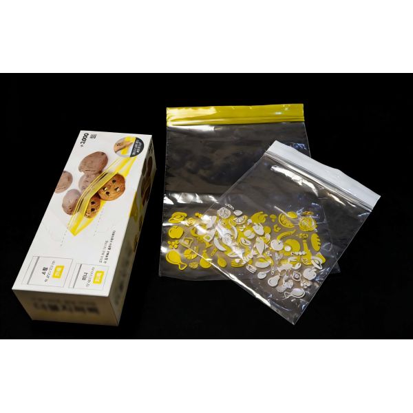Customizable PE Double Zipper Food Storage Bags BPA-Free Leakproof & Reusable Ideal for Kitchen Organization & Meal Prep