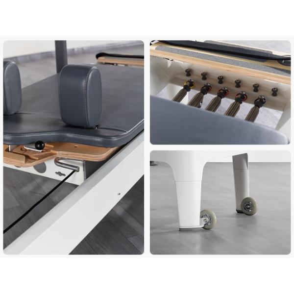 Semi Elevated Pilates Core White Bed Customized Aluminum Alloy Fitness Shaping Multifunctional Bed