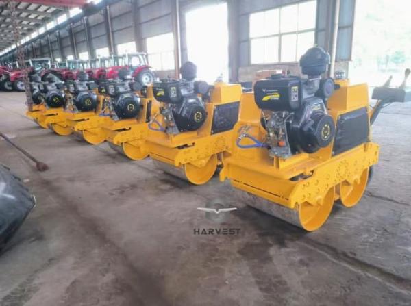 All Wheel Drive 0.8Ton Hydraulic Walking Behind Double Drum Mini Roller Hot Sale in Ghana