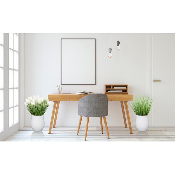 Artificial Plants 6 Pack Onion Tall Grass Greenery, Faux Fake Grass Shrubs Plant Flowers Wheat Grass for House Home