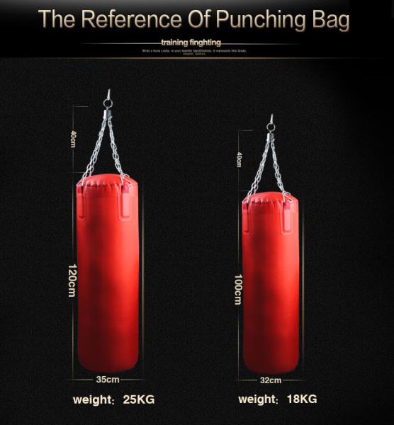 60cm 80cm 1m 1.2m PU  /oxford Kick Boxing punching bag, sand bag with customized logo