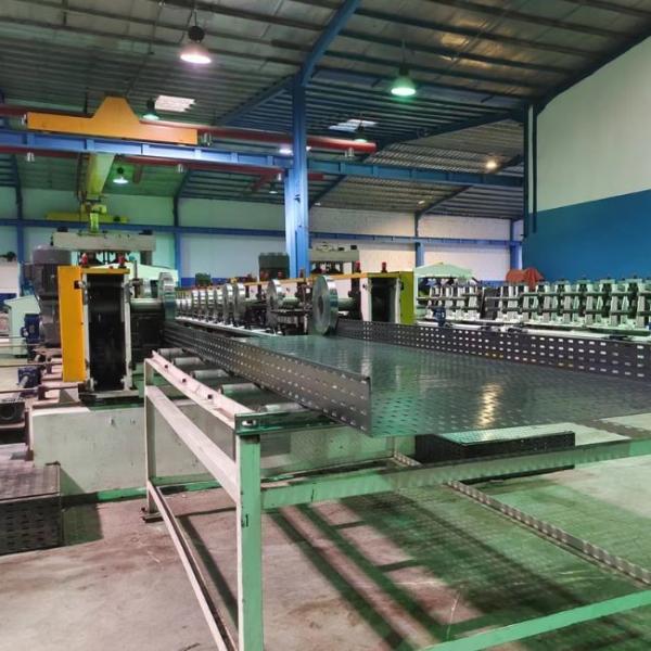 Precision Heavy Duty Cable Tray Roll Forming Machine With 22 Stations Siemens PLC Control