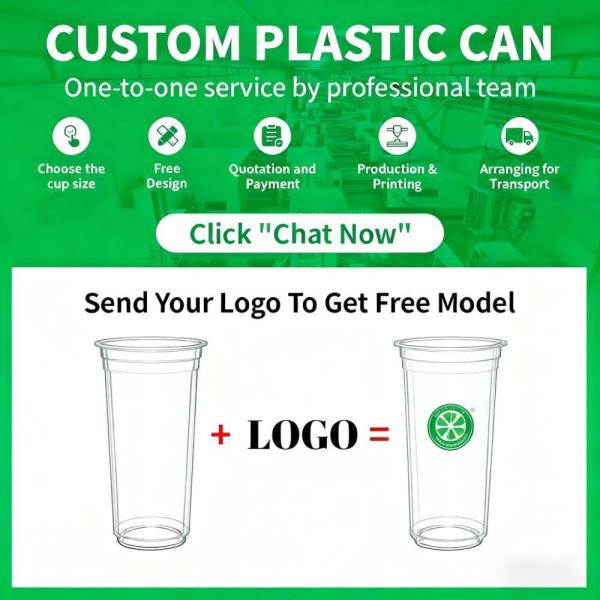 Multi-size PET Cups Wholesale 16oz Transparent Milk Tea & Coffee Cold Drink to Go Plastic Cups