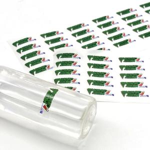 Изготовленный на заказ рождественский водонепроницаемый высечной стикер с логотипом на клейкой этикетке для печати на виниле