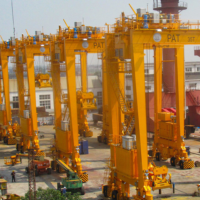 RTG Crane Rubber Type Container Gantry Crane Yard Bridge 35T 40T 45T 50T 35 T 40 T 45 T 50 T