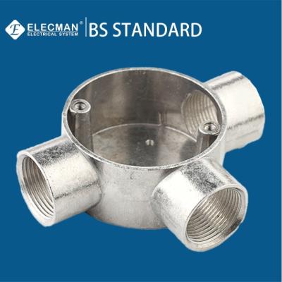 Tipo de alumínio da maneira da caixa de tomada três do T de BS4568 20mm-32mm