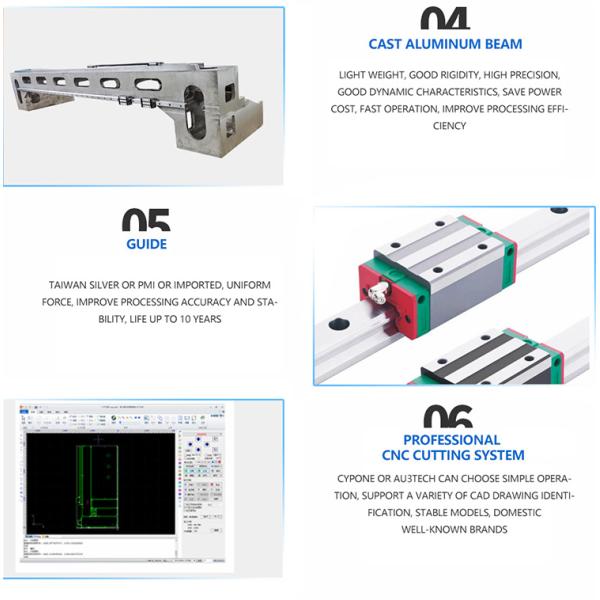 2000W Stainless Steel Fiber Laser Cutting Machine DXF BMP Format Supported