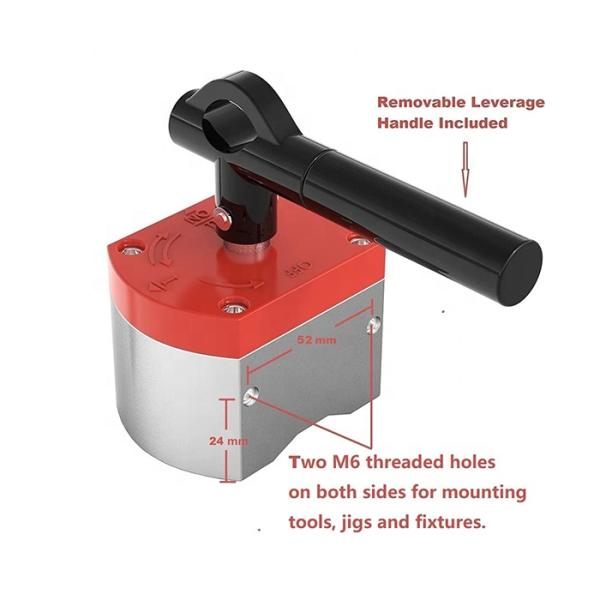 300kg Max Pull Force On/Off Magnet 2kg Self Weight for Multipurpose Lifting Solutions
