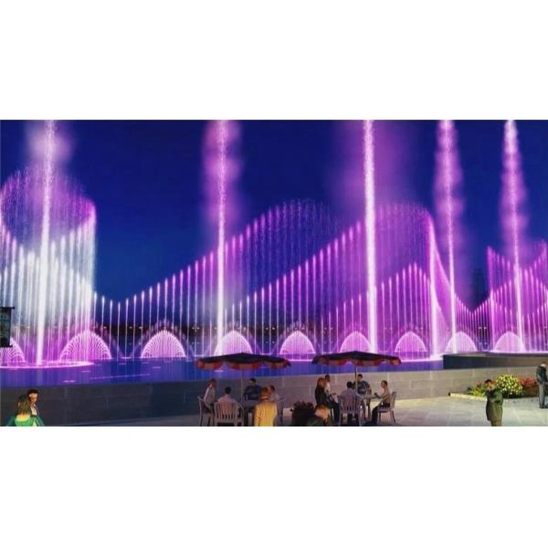 3D цифровой музыкальный фонтан воды соприкосновение высокий спрей