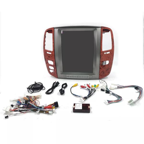 Tesla Vertical Screen Android Car Radio Multimedia 12,1 дюйма Для Toyota LC100 2002-2007 года