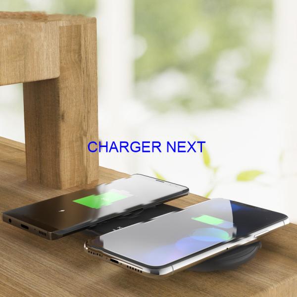 DUAL WIRELESS CHARGER Double Qi Wireless Charger Dual wireless Charger Two Charging Position Wireless Charging Pad