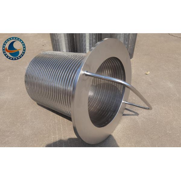 Патрон сетчатого фильтра провода клина Backwash нержавеющей стали 304 OD 230mm