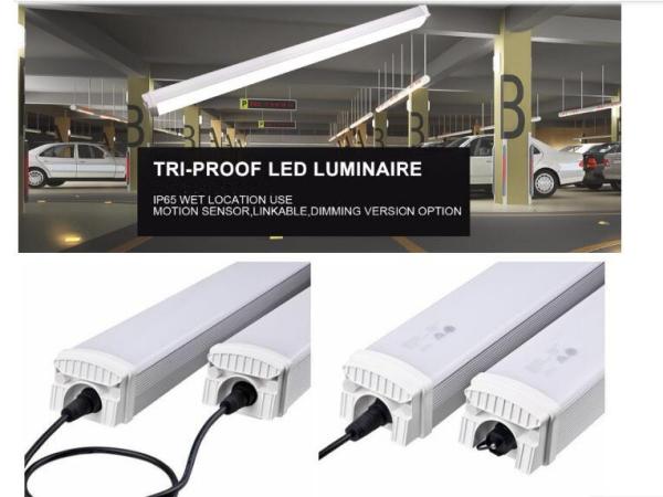 Industrial Lighting Tri-proof Light Fixture 40W 50W Super Bright 160LM/W