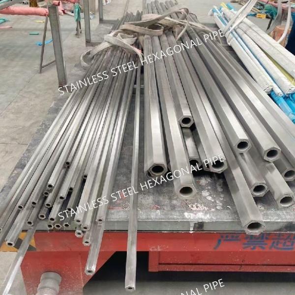 Seamless 304 316L Hexagonal Stainless Steel Pipe Inner Diameter 6 - 70mm