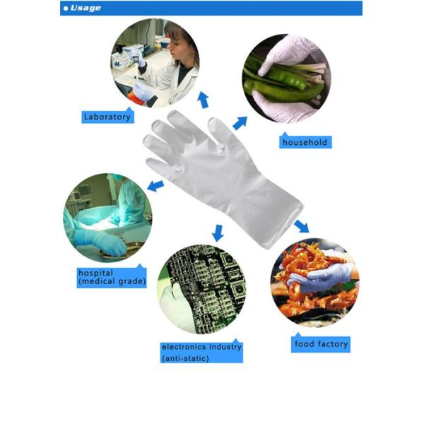Формы устранимых перчаток политена Эко предохранение усталости дружелюбной анатомической удобное