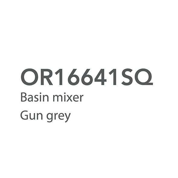 Modern Bathroom Basin Mixer Taps Gun Grey Hot And Cold Water Mixer 142mm Orin OR16641SQ