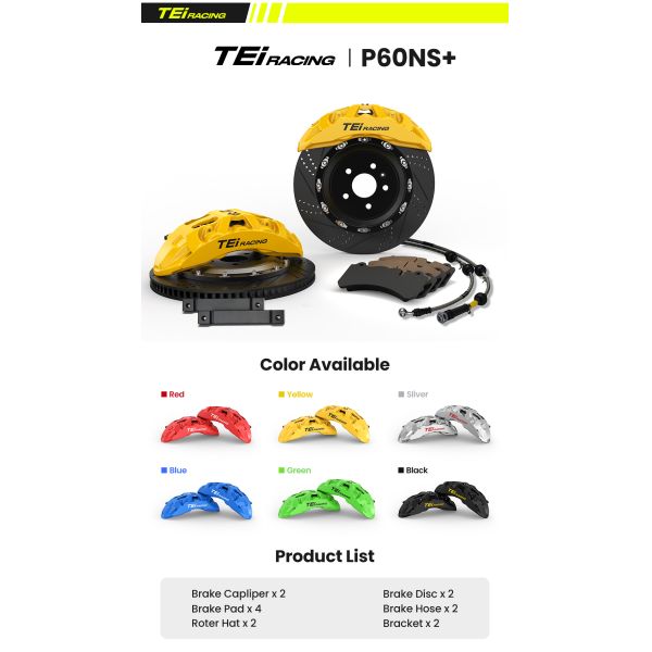 TEI P60NS+ Big Brake Kit 355mm 378mm Disc Rotor Front Brake Caliper Kit for AUDI A5 A6 A7 A8 2010-2021