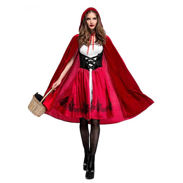 Capuz Vermelho Trajes de festa para adultos Mulheres Cosplay Trajes de Halloween