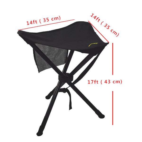 Anti Slip Tri Leg 17ft Camping Folding Chairs