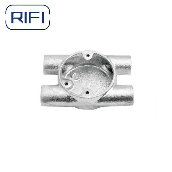 Malleable BS31/4568 Three Way Circular Junction Box 25mm Electrical Round Box