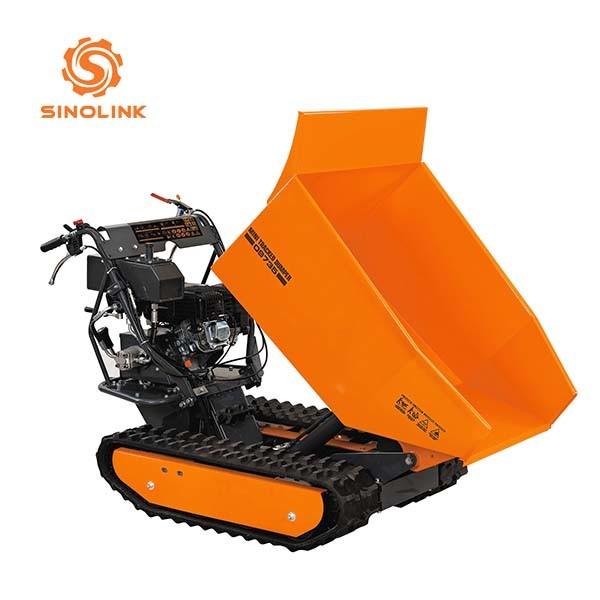 High Tip Tracked Dumper Barrow Hydraulic Mini Transporter Crawler Driven