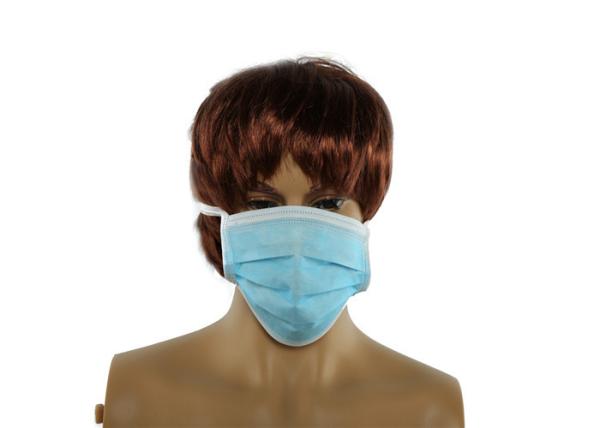 3 Ply Breathable Disposable Dust Mask 98% Bacterial Filtration Efficiency
