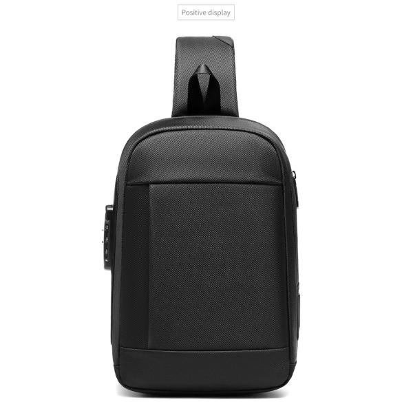 Nuevo logotipo personalizado Bolso de hombro multifuncional resistente al agua anti robo bolso de pecho hombre bolso de eslingas