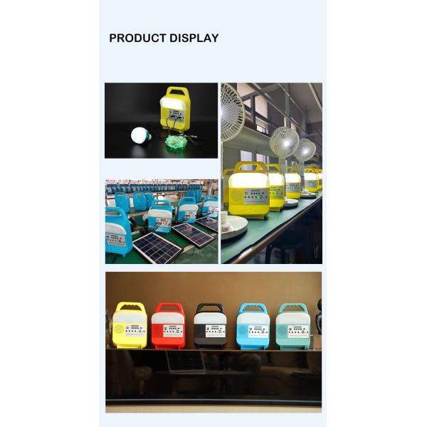 Portable Mini Solar Power Lighting Kits Energy System With Bt Speaker And Radio