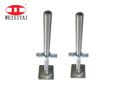 Cabeça baixa de Jack Solid Scaffolding U do aço do ISO 32mm ajustável