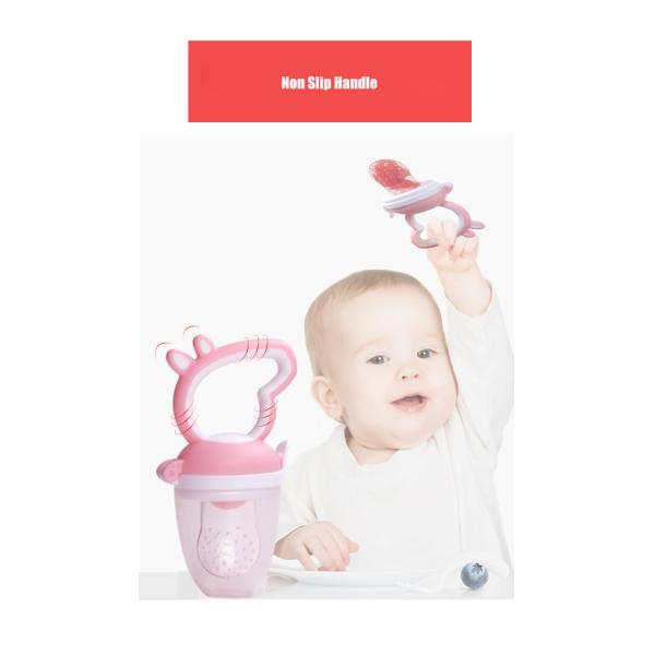 Cute Pig Animal Shape Silicone Fruit Teether Baby Teething Pacifier Fruit  Fruit Dummy