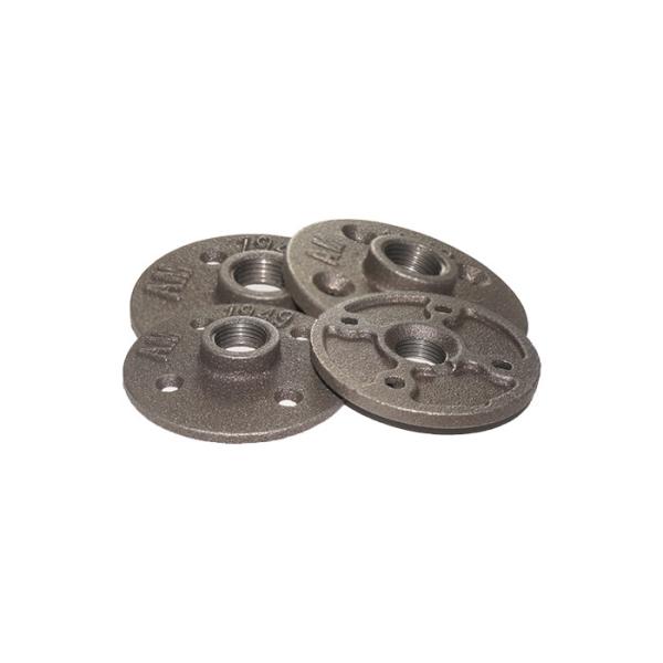 Durable Galvanized Malleable Iron Floor Flange , 1 Inch Floor Flange For Toilet Pipe