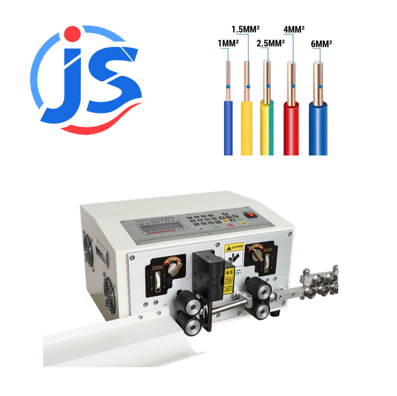 JunSheng HR-220S Touch Screen Control High Speed Steel Blade Wire Cut And Strip Machine with 3500-5000pcs/hour Output