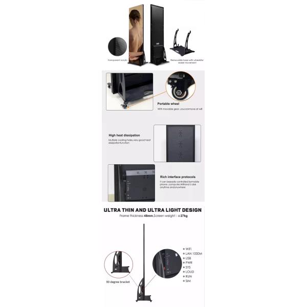 Affichage 1R1G1B 32 d'affiche de P2.5 LED 49 55 pouces SMD d'intérieur de minces